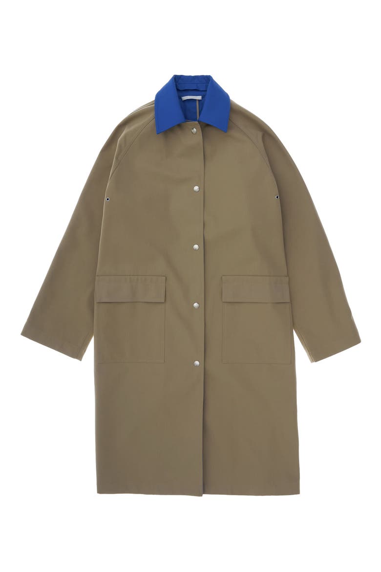 Mac Raincoat, Alternate, color, FATIGUE/ ROYAL BLUE