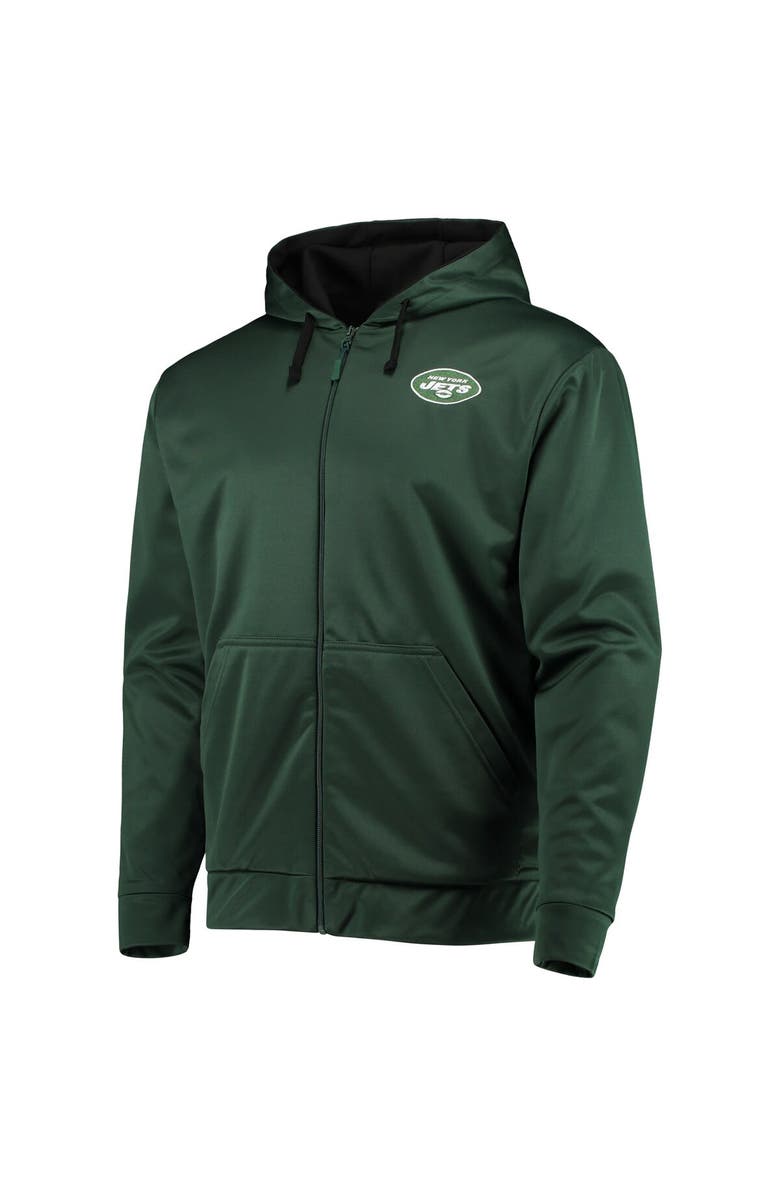 DUNBROOKE Men's Dunbrooke Green/Black New York Jets Apprentice Full-Zip Hoodie, Alternate, color,