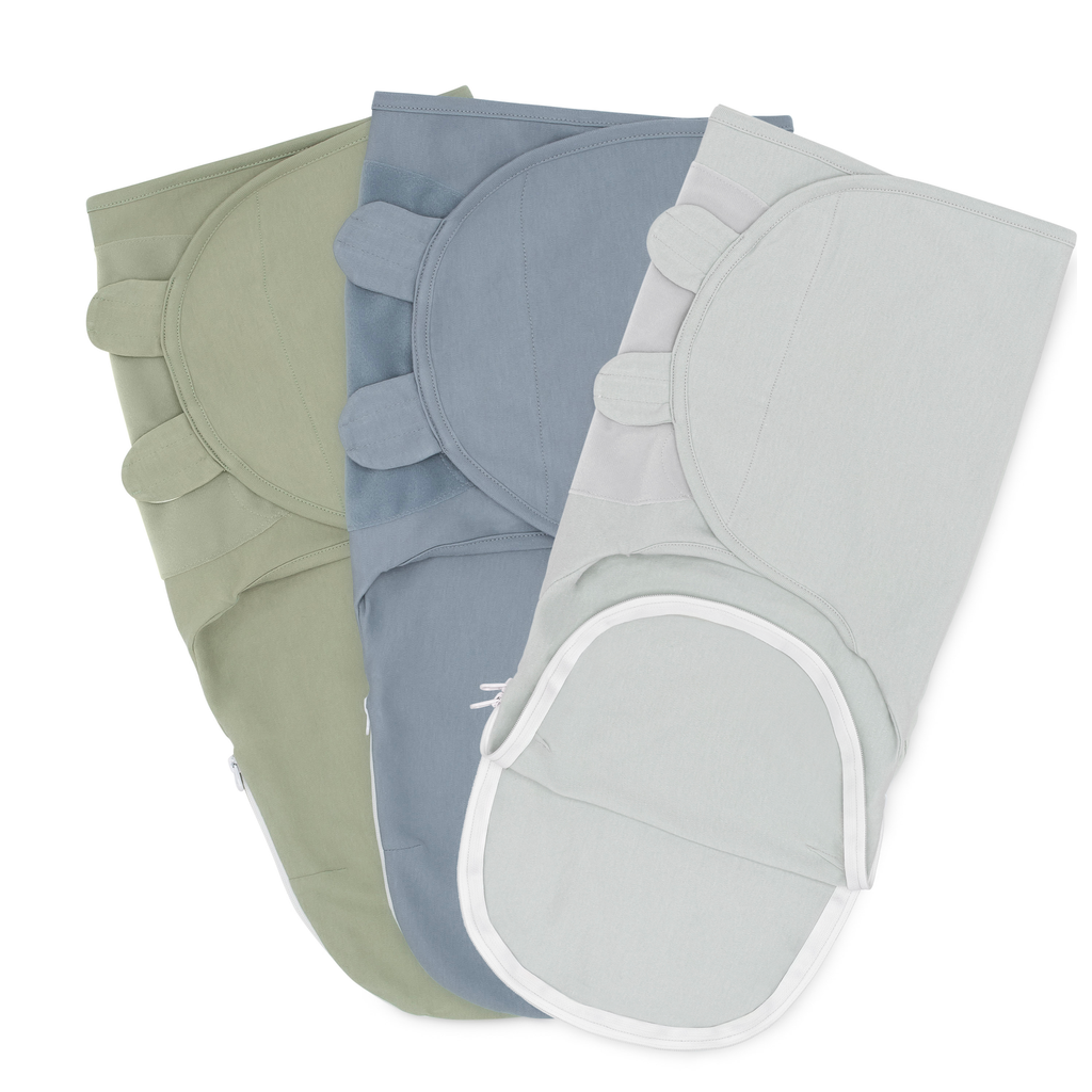 Comfy Cubs Swaddle Blankets With Easy Access Zipper In Multi