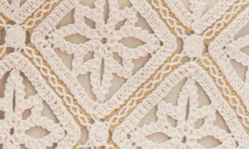 Ted Baker Cotton Blend Lace Miniskirt In Neutral