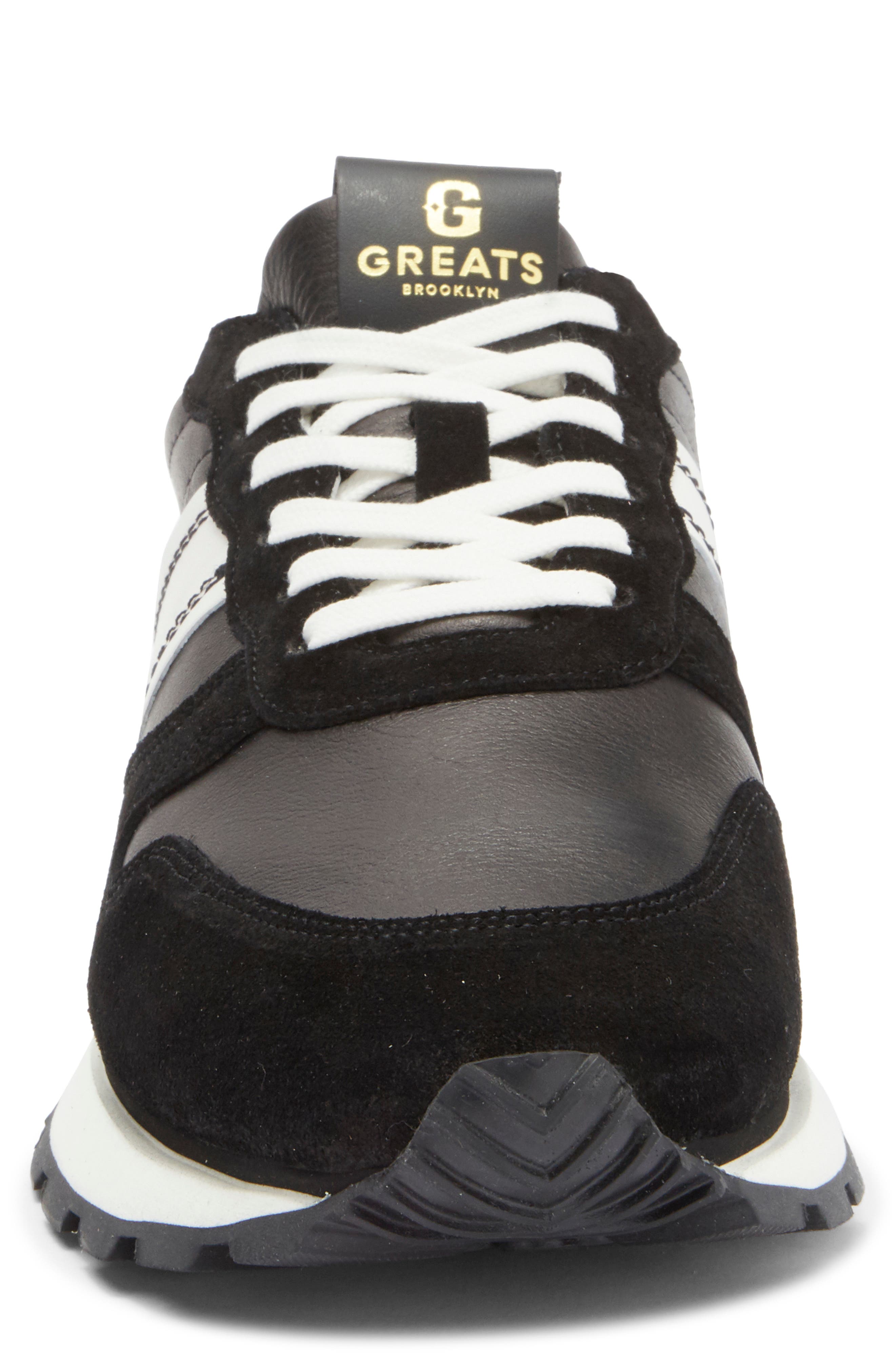GREATS Greenpoint Runner Sneaker, Alternate, color, Nero