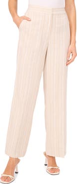 Halogen® Stripe Straight Leg Pants