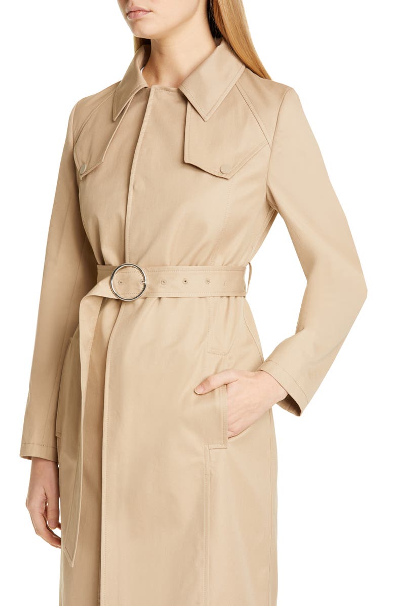 Maison Margiela Cotton Canvas Belted Trench Coat, Alternate, color,