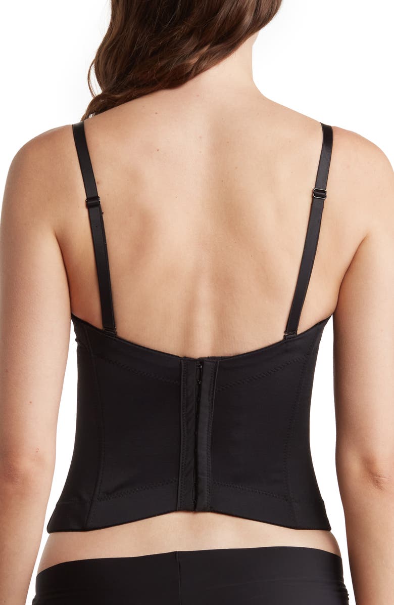 Nicole Miller Micro Boned Bustier, Alternate, color, 