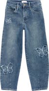 YMI Kids' Heart Patch Barrel Leg Jeans
