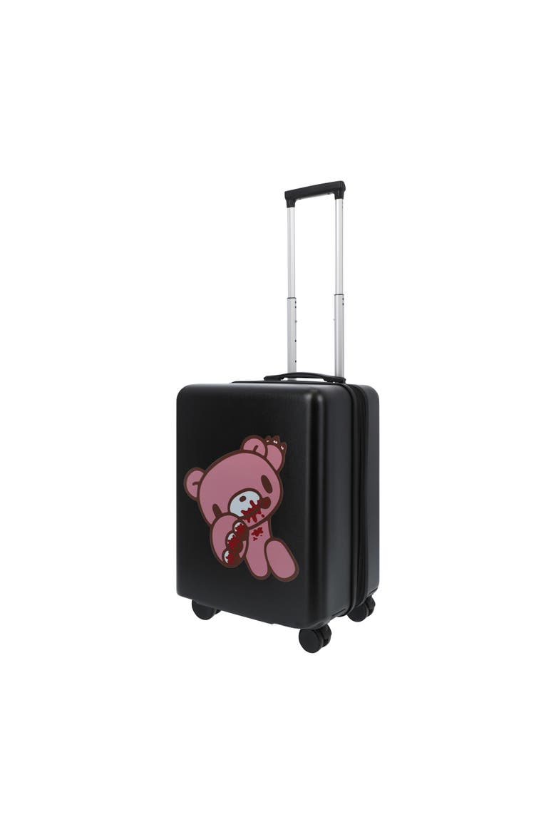 GLOOMY BEAR  22.5" CARRY-ON LUGGAGE, Main, color, BLACK
