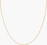 Bearfruit Jewelry 18k Gold Plated Sterling Silver Lydia Basic Box Chain Necklace Gift Idea