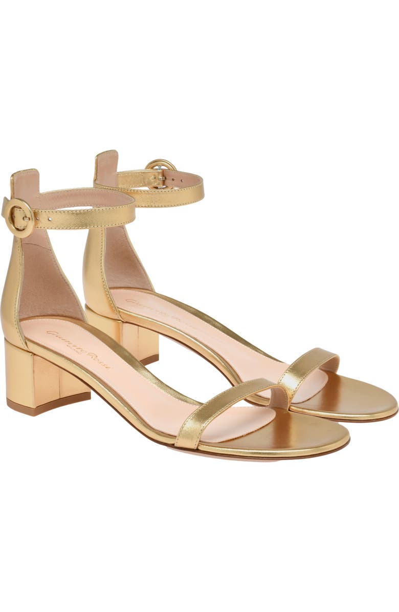 Gianvito Rossi Gaeta 45 Sandal, Alternate, color, Gold