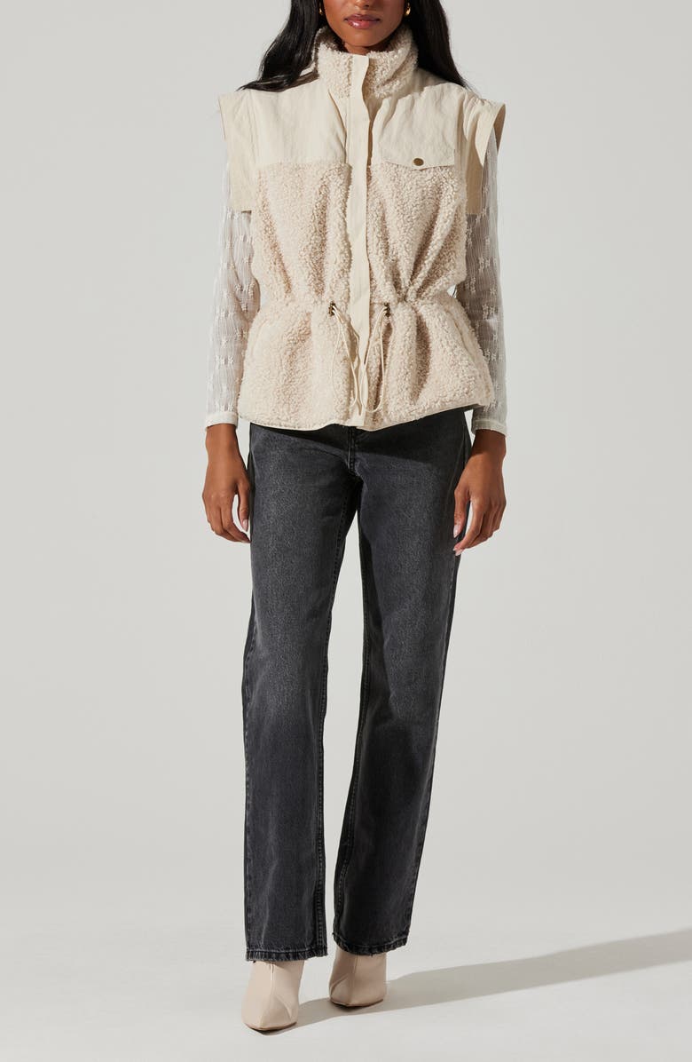 ASTR the Label Ivania Fleece Trim Vest, Alternate, color,