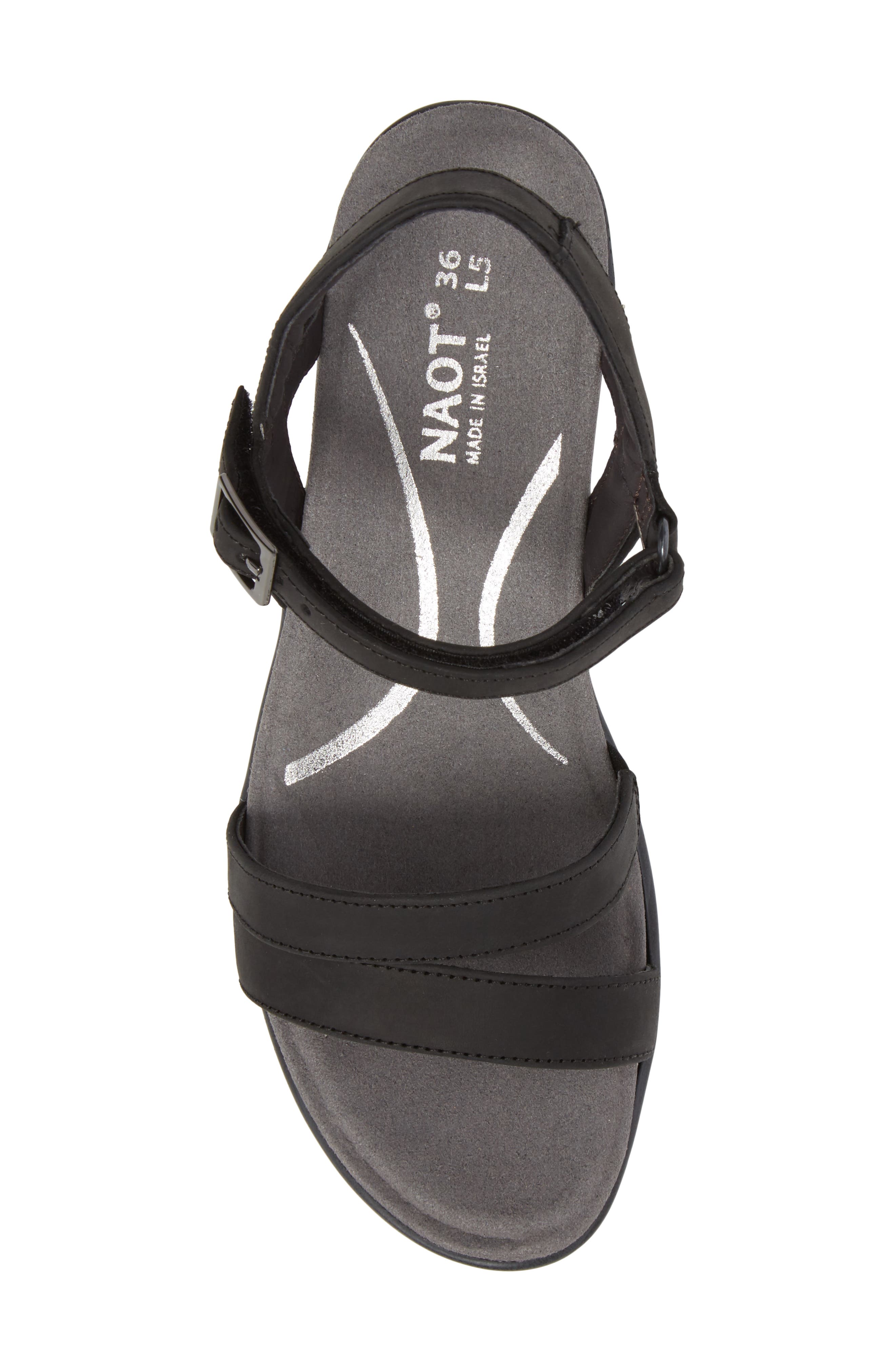 Bounty Sandal, Alternate, color, OILY COAL NUBUCK