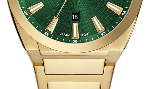 Fossil Men's Everett Green Dial Watch In Gold