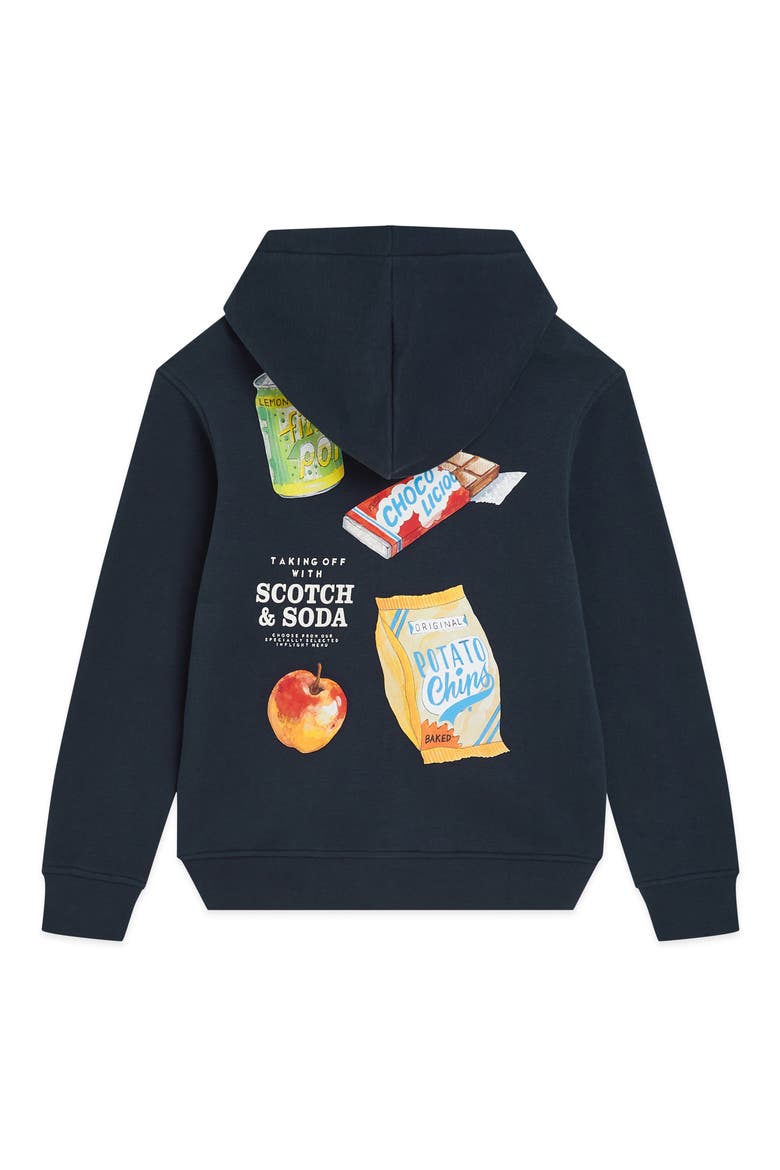 Kids' Fleece Graphic Hoodie, Alternate, color, SKY CAPTAIN