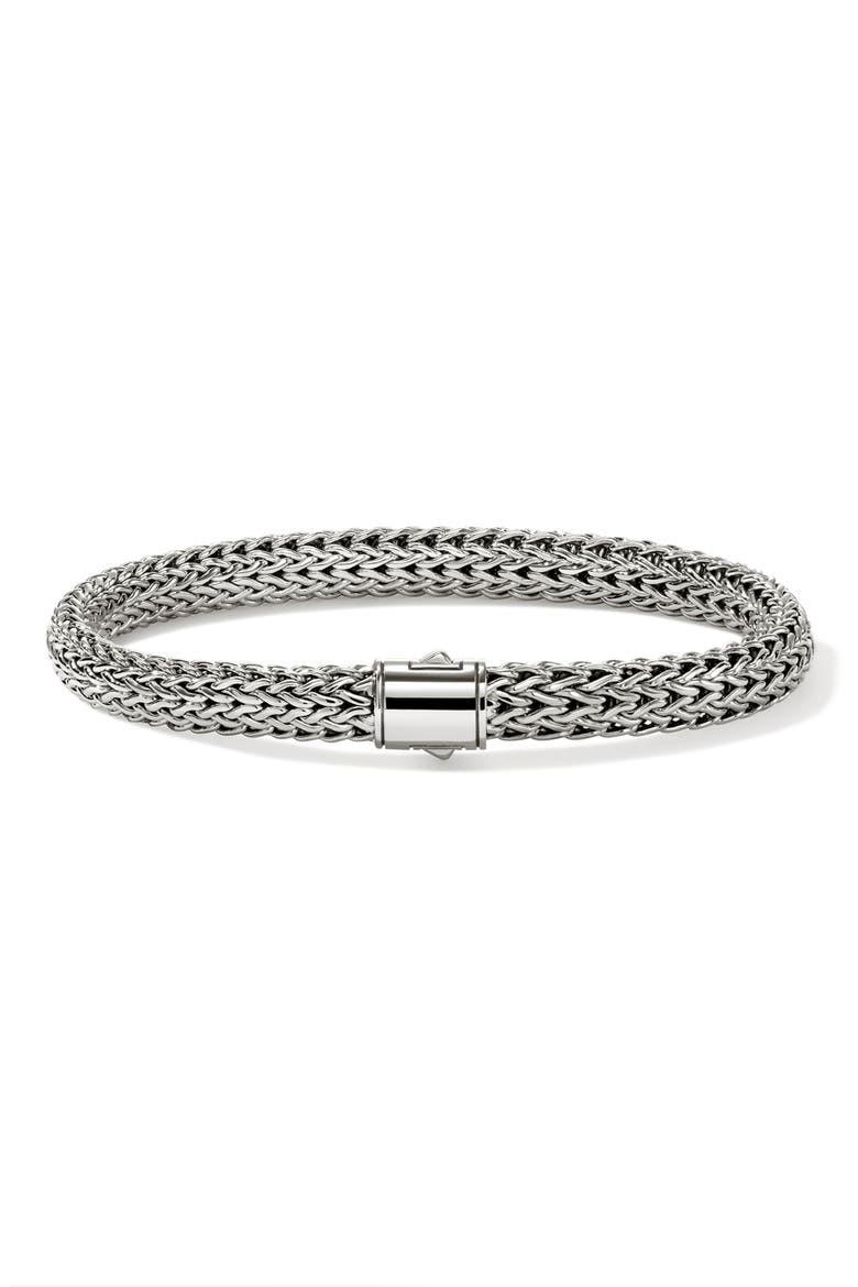 Icon Bracelet, 6.5mm, Main, color, SILVER