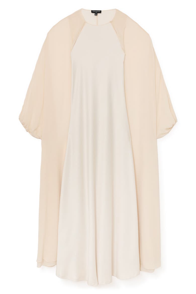 Flora Maxi Dress & Wrap Set, Alternate, color, CREAM