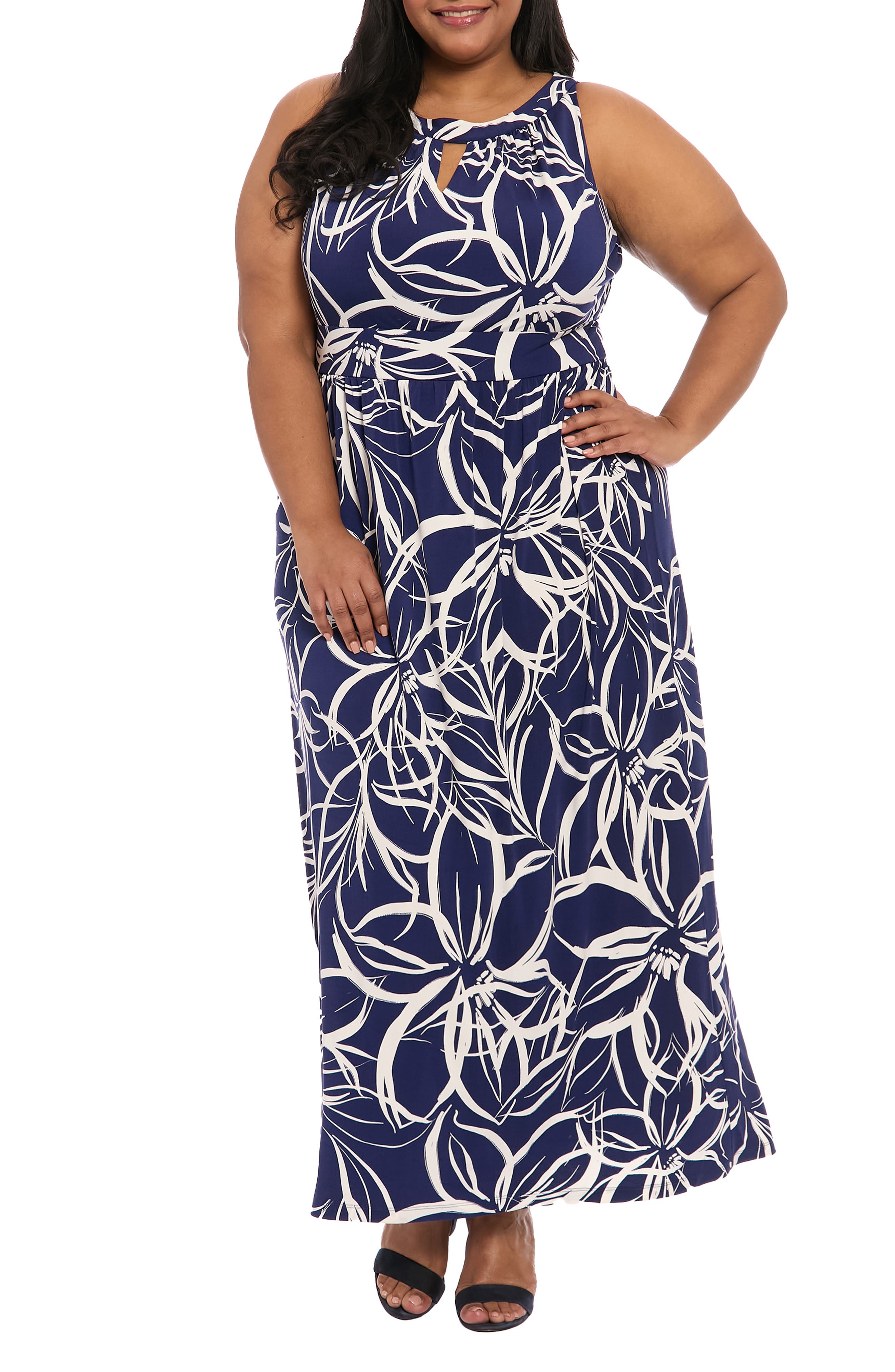 London Times Jersey Maxi Dress