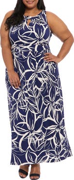 London Times Jersey Maxi Dress