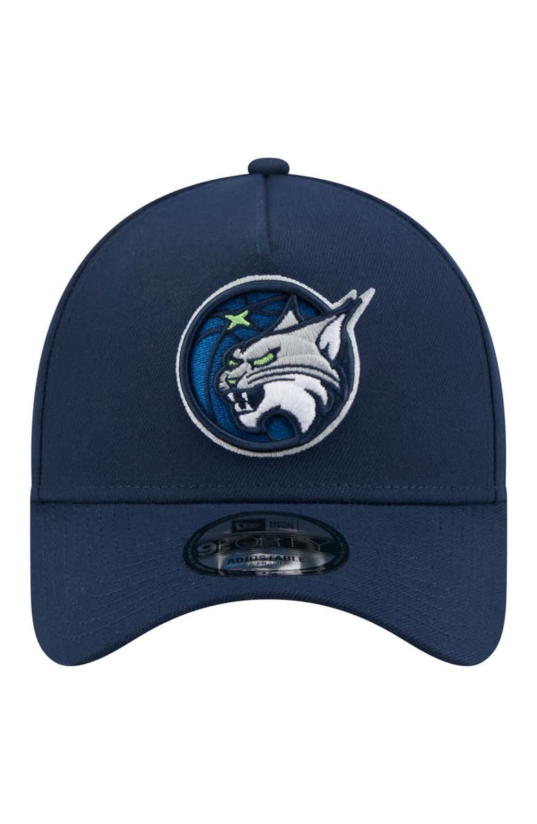 New Era Men's New Era Navy Minnesota Lynx Core Logo A-Frame 9FORTY Adjustable Hat, Alternate, color, Navy