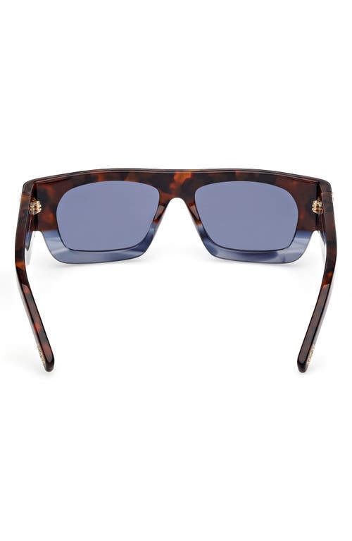 Mcm 54mm Polarized Rectangular Sunglasses In Brown