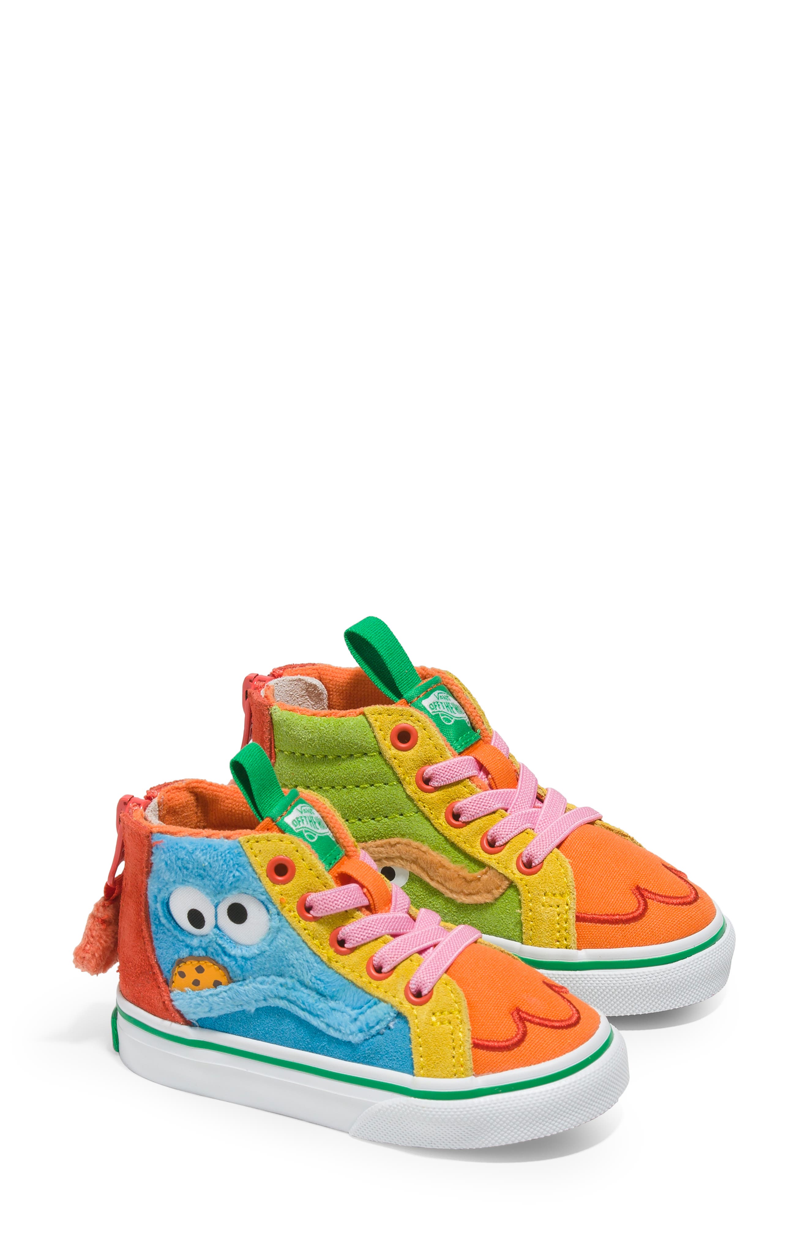 Vans Kids' x Sesame Street SK8-Hi Zip Sneaker, Main, color, 