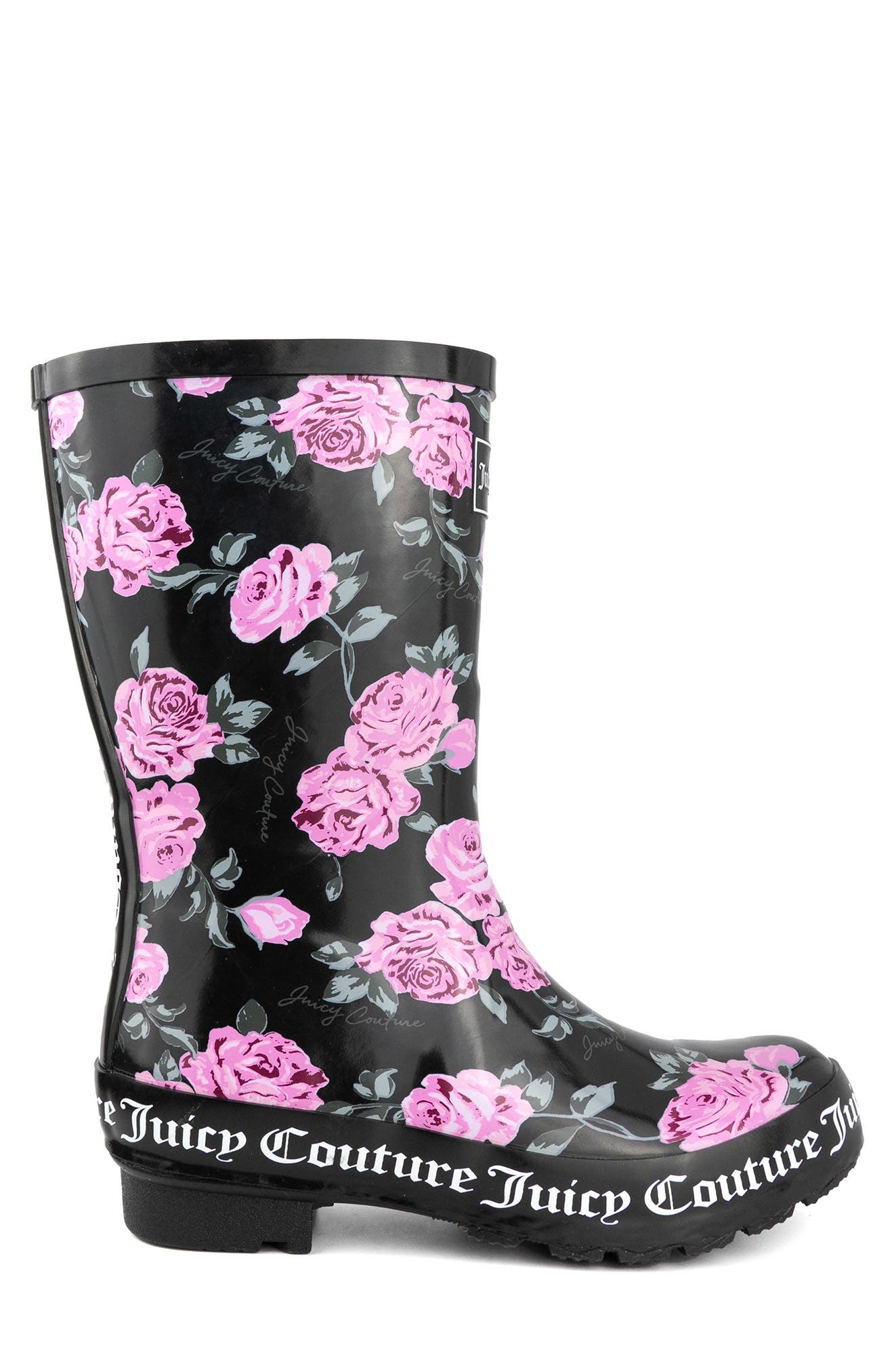 Juicy Couture Totally Waterproof Fashion Logo Rainboot, Alternate, color, 