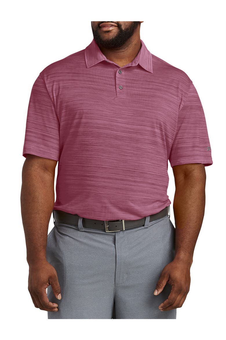 Big & Tall Performance Space-Dyed Polo Shirt, Main, color, STUDIO PINK