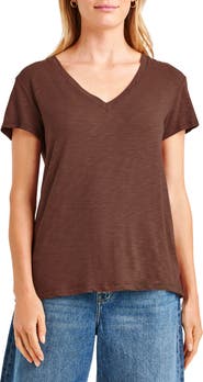 Splendid Kate Slub V-Neck T-Shirt