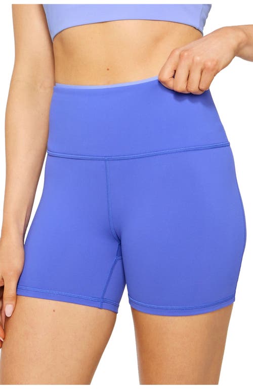 Fabletics Boost Powerhold® High-waisted Short 4" In Blue