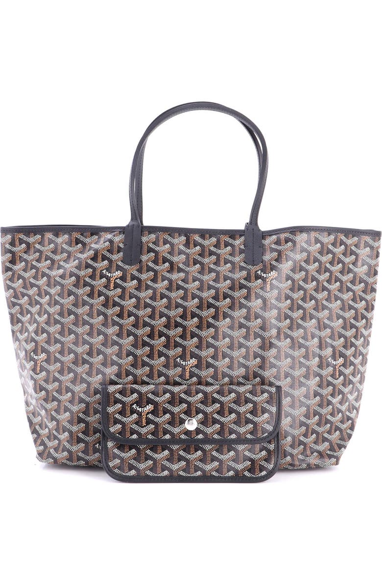 Pre-Owned Goyard Saint Louis Tote Coated Canvas PM, Alternate, color, Black