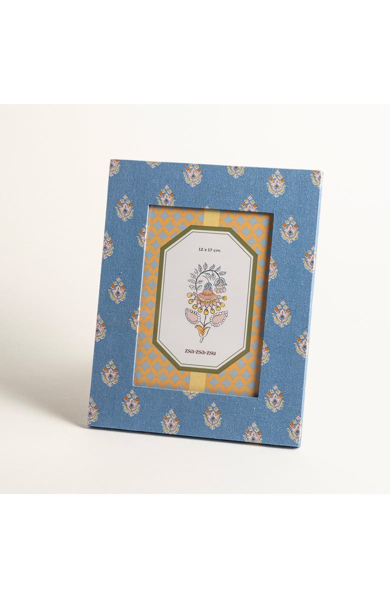 Zsa Zsa Zsu Noida Printed Frame 7.2X9 In, Main, color, Blue