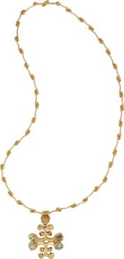 Tory Burch Logo Pendant Necklace