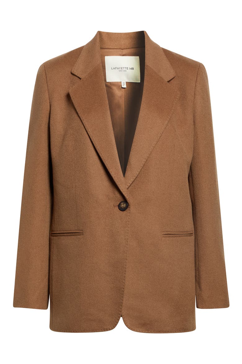 Camel Hair Single Button Jacket, Main, color, VICUNA