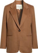 Lafayette 148 New York Camel Hair Single Button Jacket