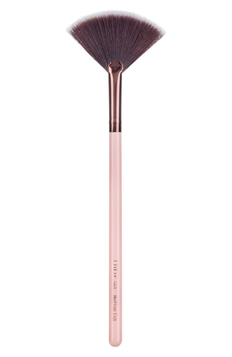 Luxie 560 Rose Gold Medium Fan Face Brush, Main, color,