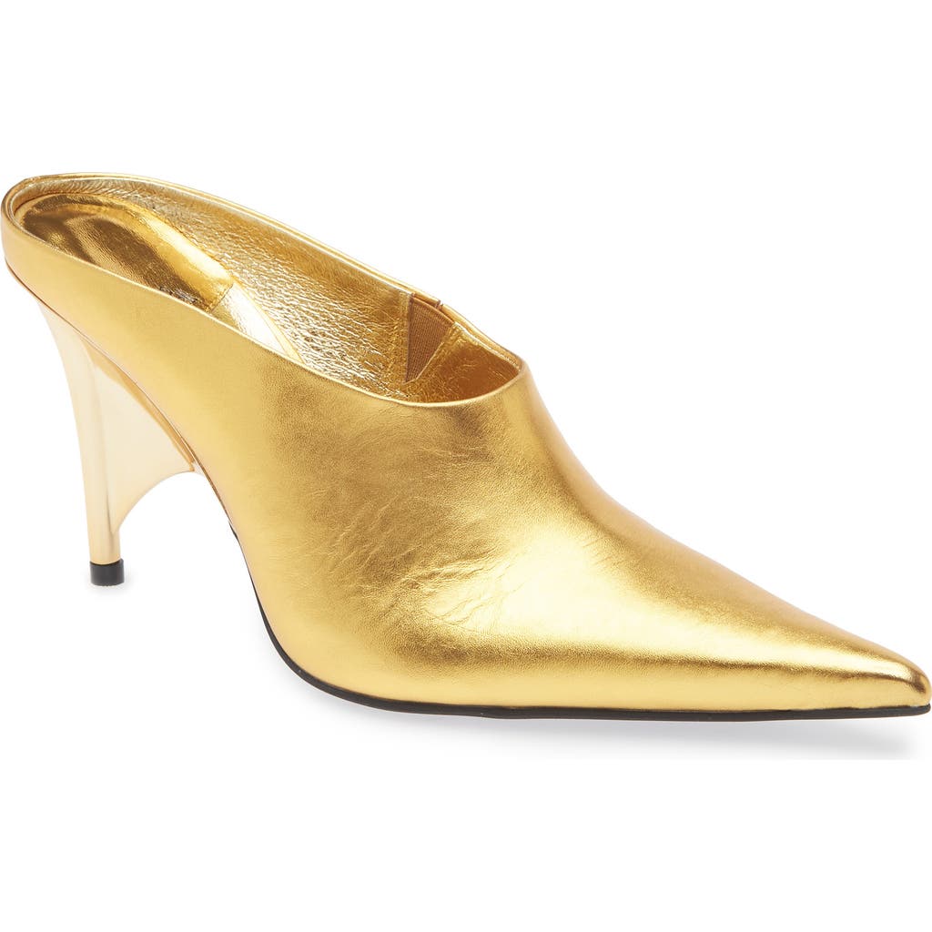 Jeffrey Campbell Vader Pointed Toe Mule In Animal Print