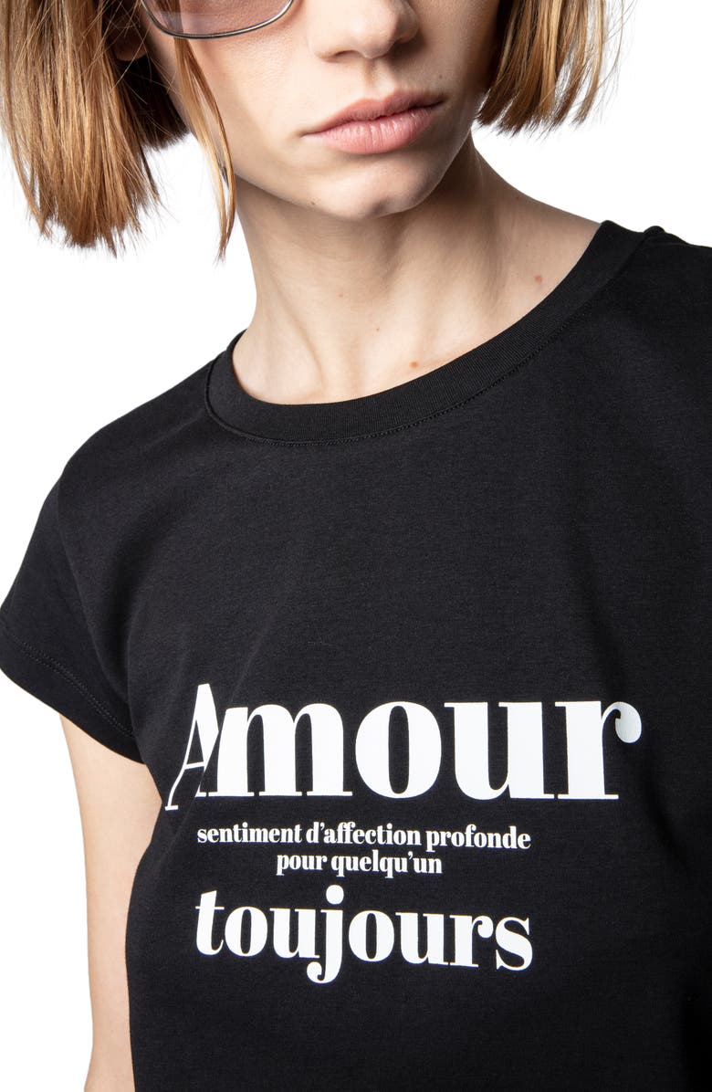 Zadig & Voltaire Amour Toujours Cotton Graphic Tee, Alternate, color, 