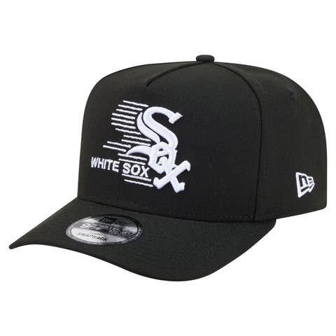 Men's New Era  Black Chicago White Sox Motion A-Frame 9FIFTY Snapback Hat