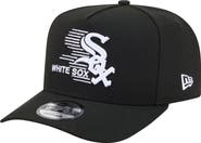 New Era Men's New Era Black Chicago White Sox Motion A-Frame 9FIFTY Snapback Hat