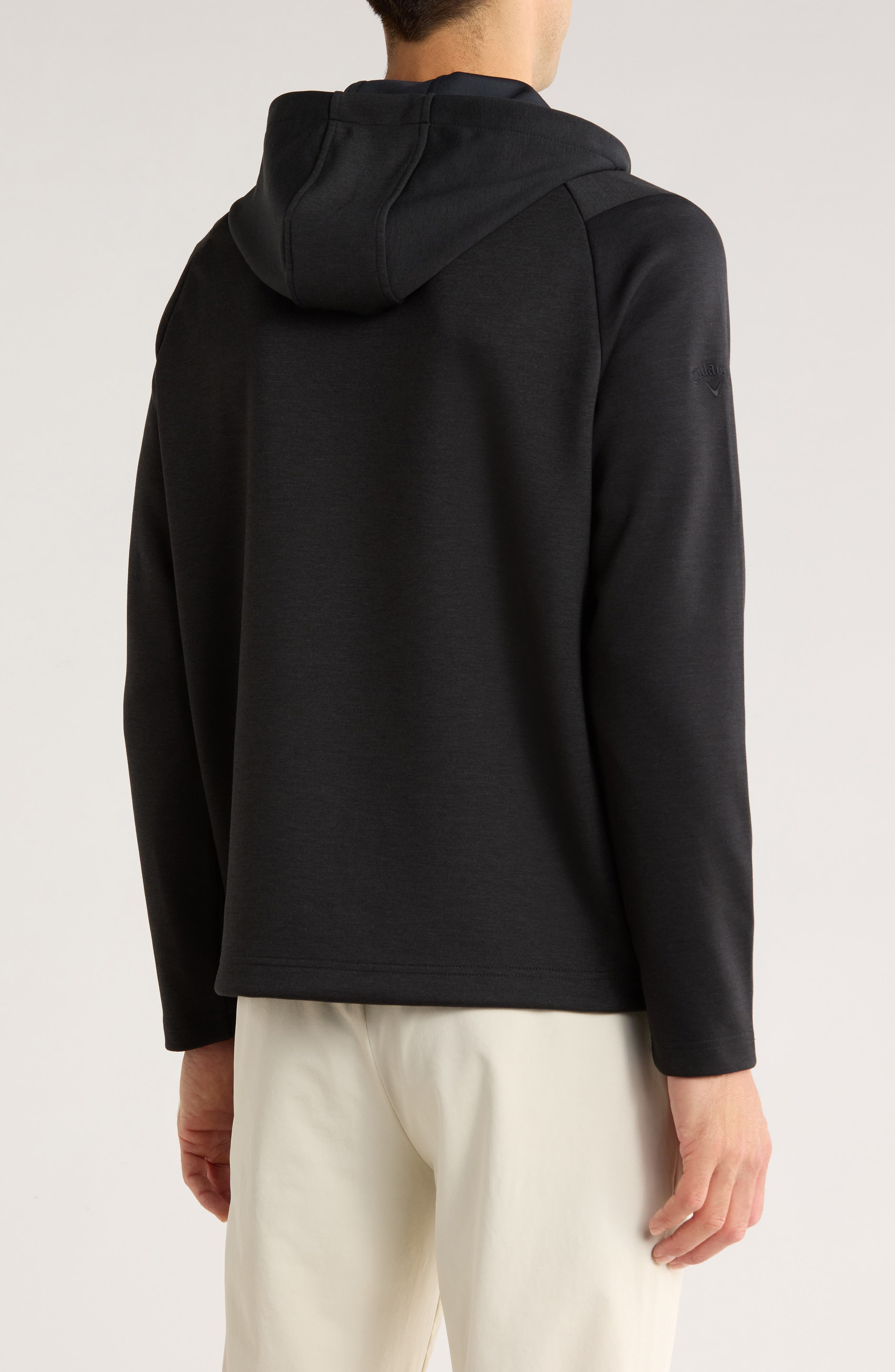 Heathered Quarter Zip Hooded Pullover - image 2