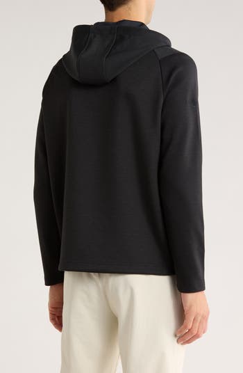 Heathered Quarter Zip Hooded Pullover