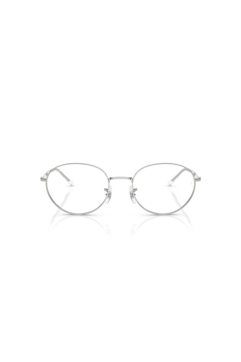 54mm Oval optical glasses, Alternate, color, Silver