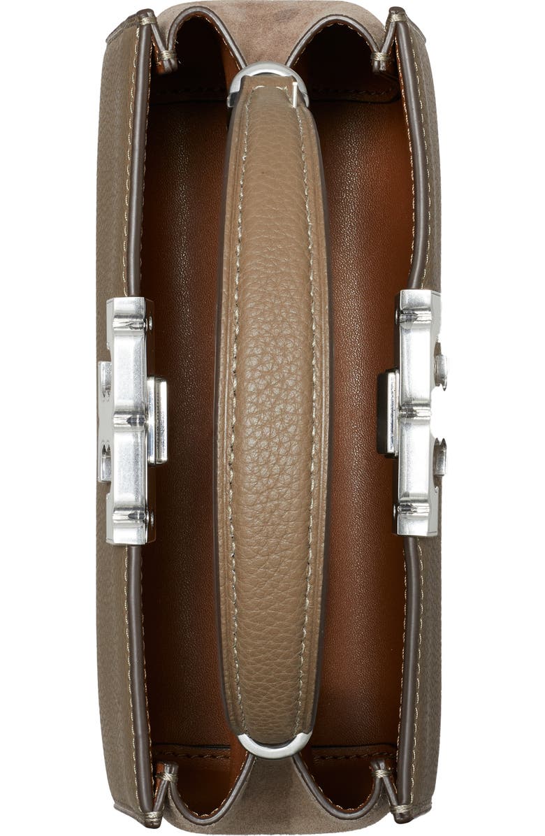 Tory Burch Mini Eleanor Pebble Leather Satchel, Alternate, color,