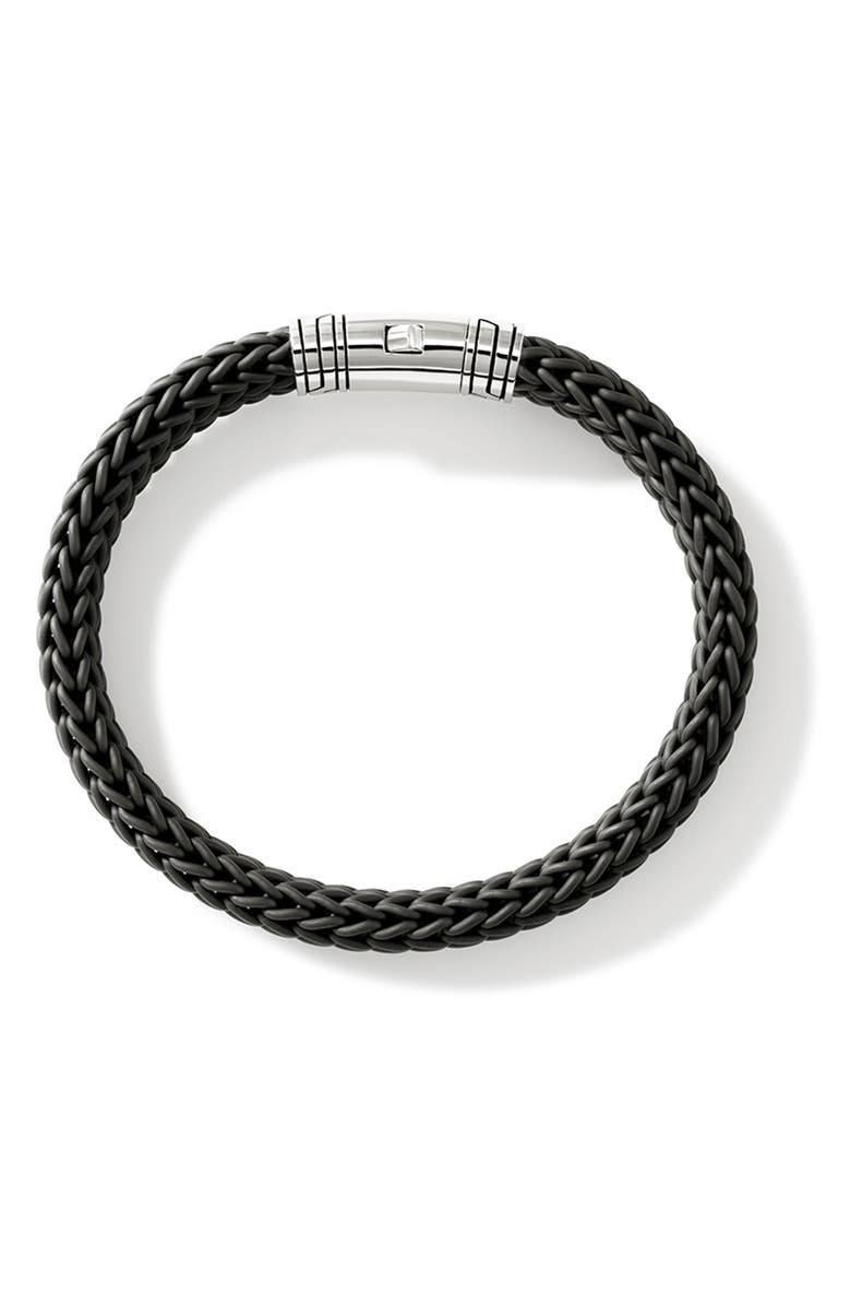 John Hardy Men's Woven Bracelet, Alternate, color, Silver