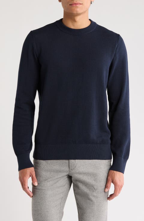 Ecaio Cotton Piqué Crewneck Sweater