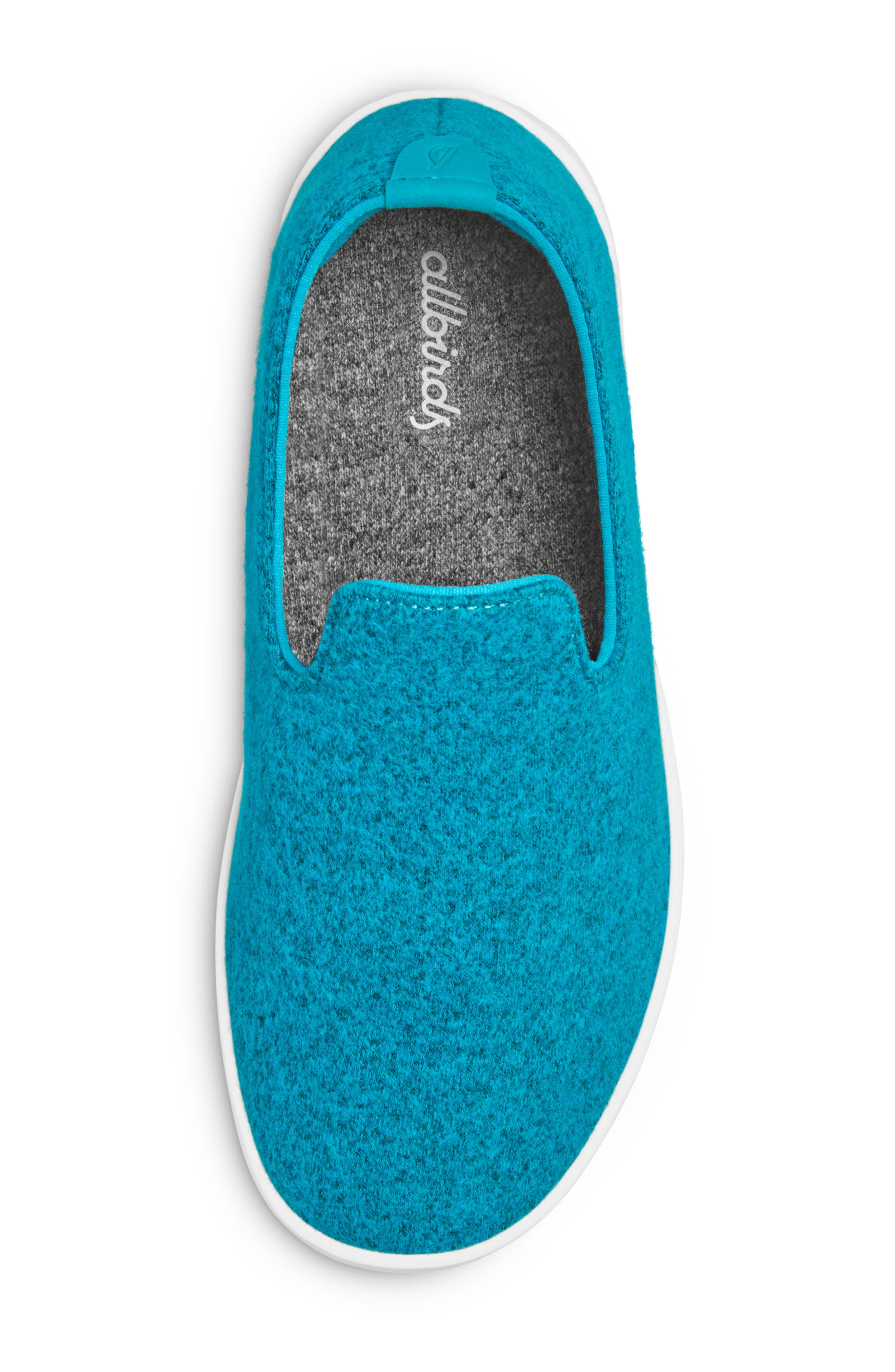 Allbirds Kids' Wool Lounger Slip-On Sneaker, Alternate, color, Thrive Teal/ Blizzard