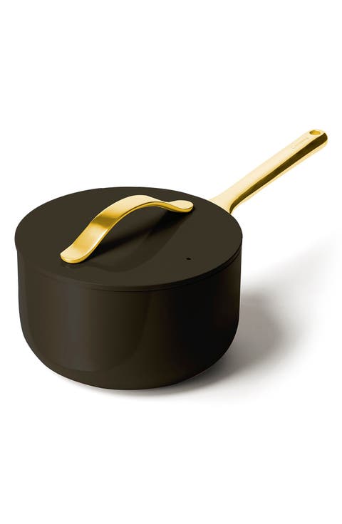 Nontoxic Ceramic Nonstick Sauté Pan with Lid