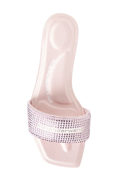 Alexander Wang Vy Crystal Embellished Slide Sandal In Pink