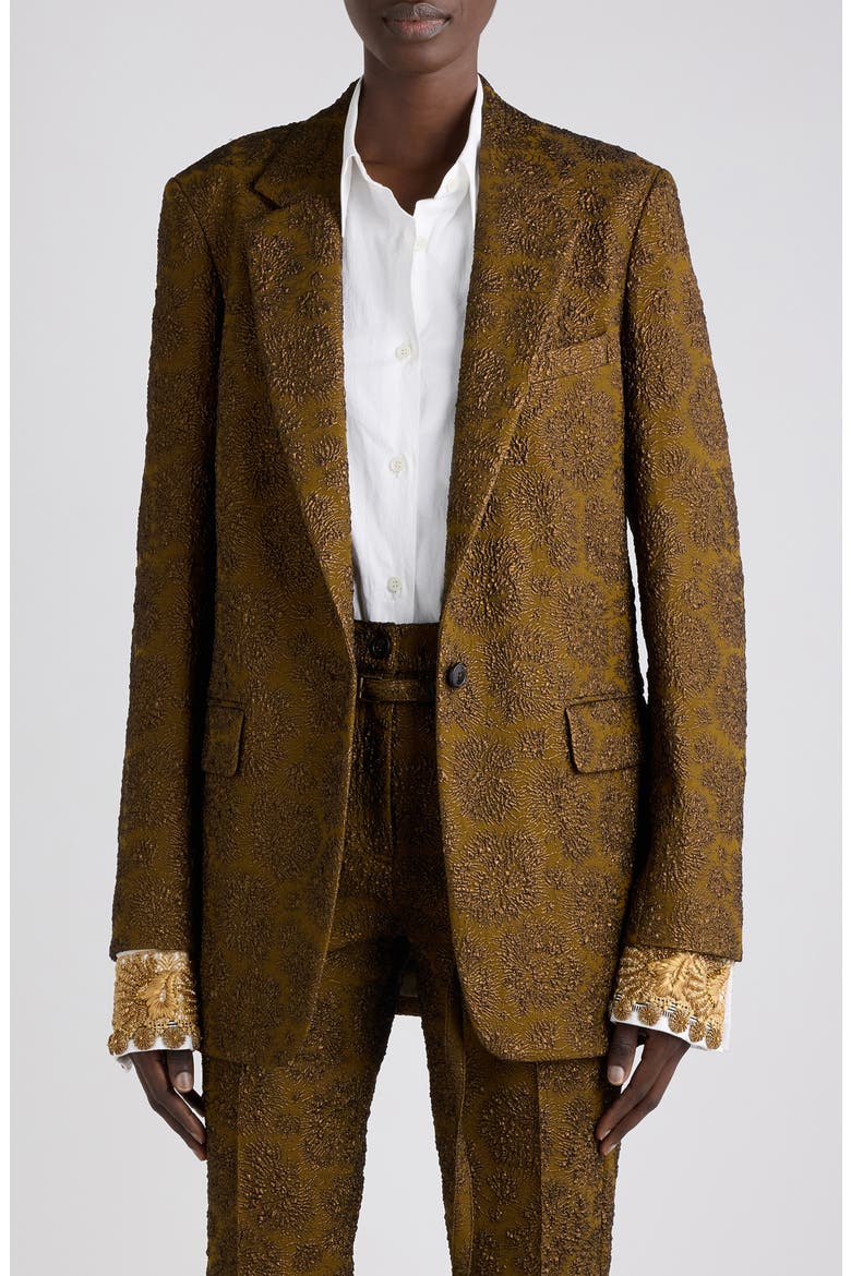 Blanchet D Jacquard Jacket, Main, color, KHAKI