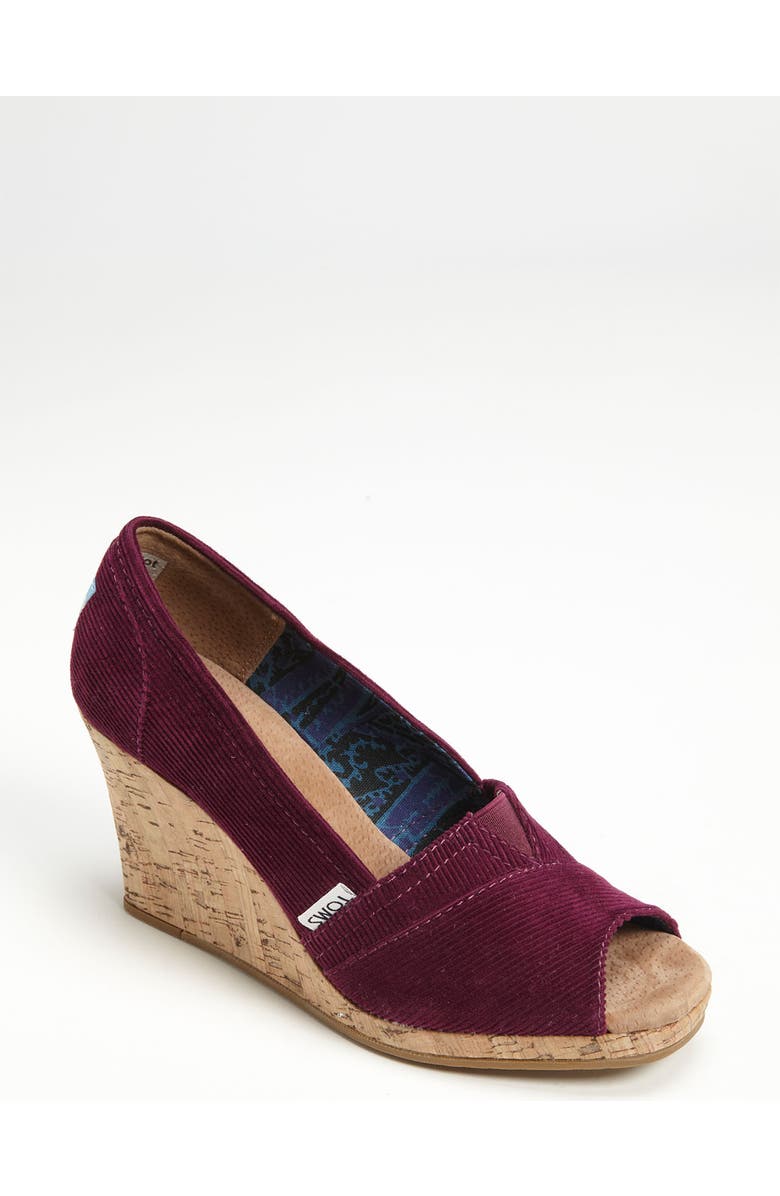 TOMS Corduroy Wedge, Main, color,