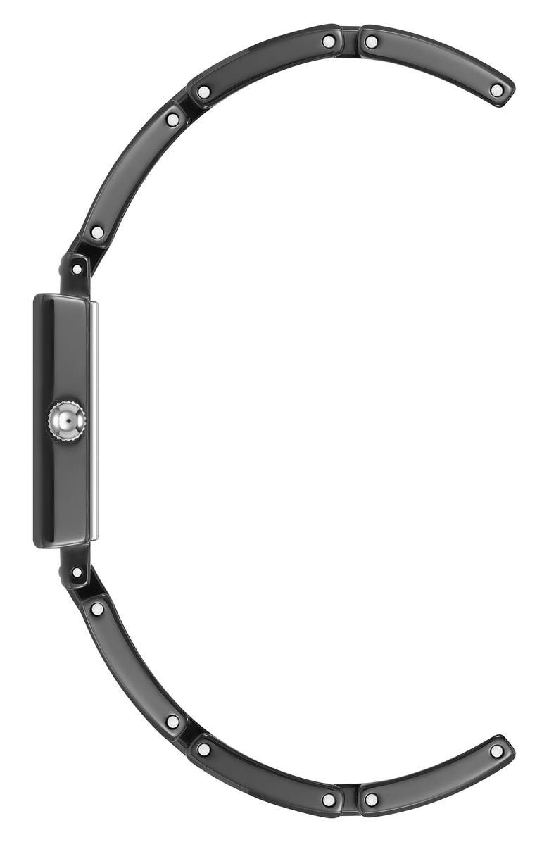 AK ANNE KLEIN Black Ceramic Watch, 19mm, Alternate, color, Black