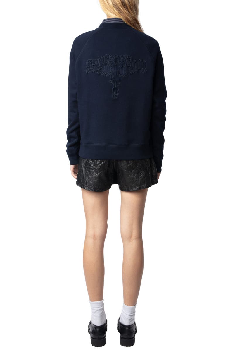 Zadig & Voltaire Upper Mo Fishnet Fallen Angel Sweatshirt, Alternate, color, 